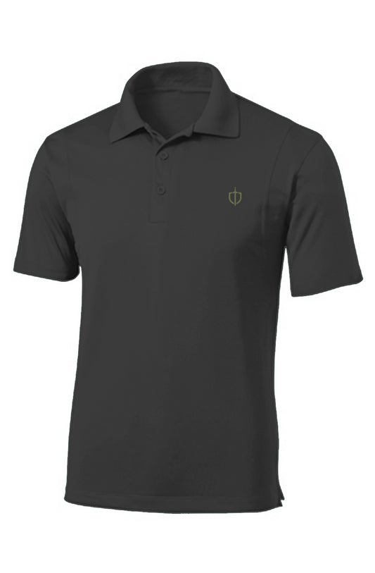 Crays Men's Black Performance Polo