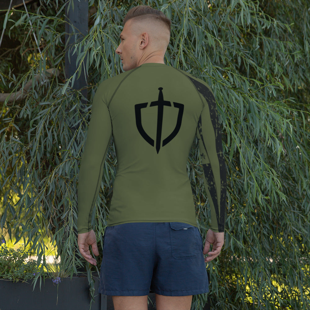 Cray's Rash Guard with Black Logo