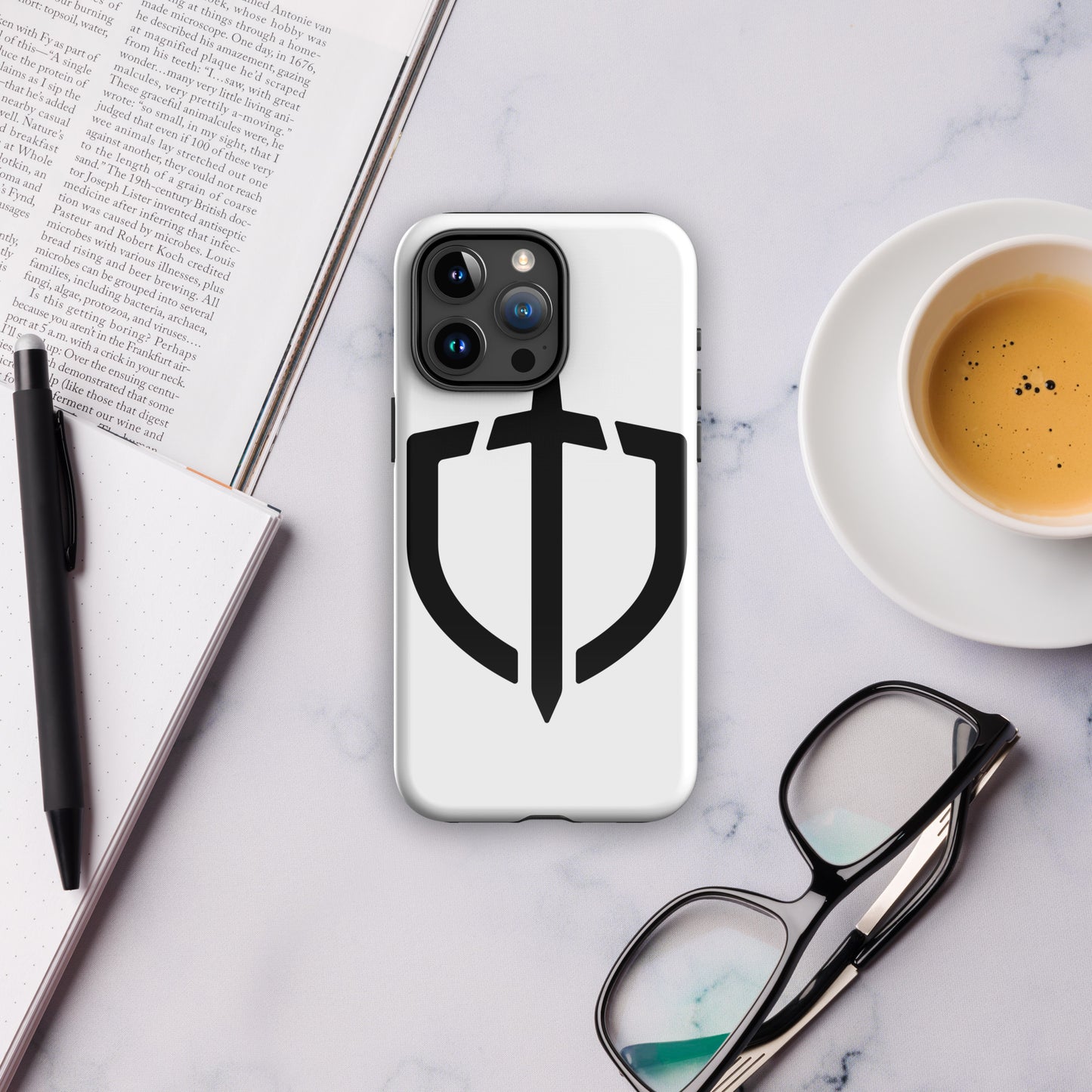 Tough Case for iPhone® with Black Logo