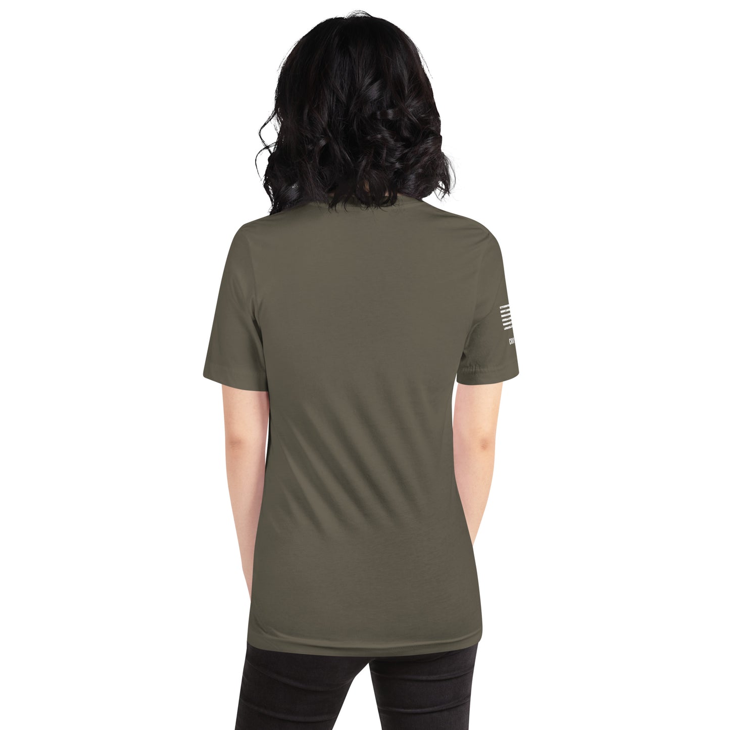 Unisex T-Shirt Assorted Colors with American Flag & Large Logo