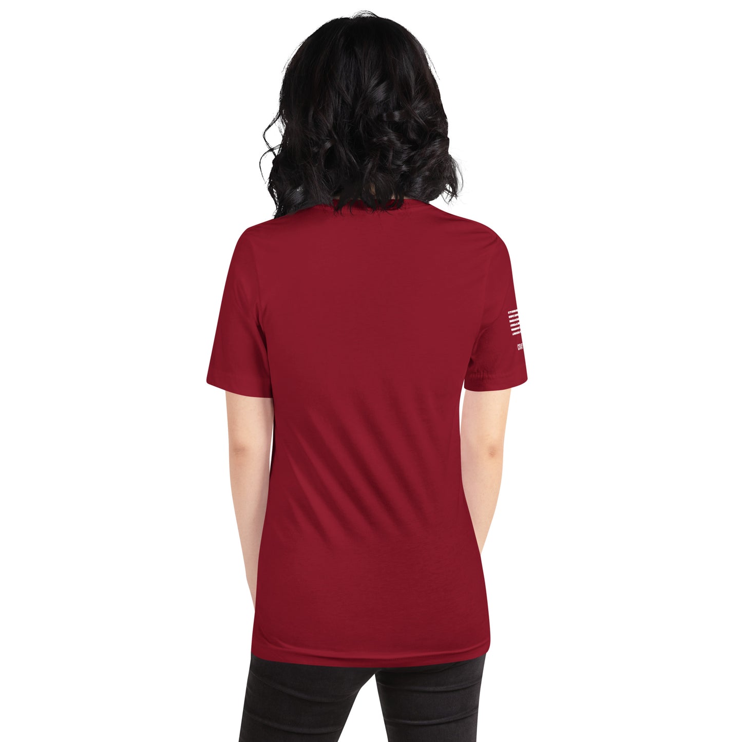 Unisex T-Shirt Assorted Colors with American Flag & Large Logo