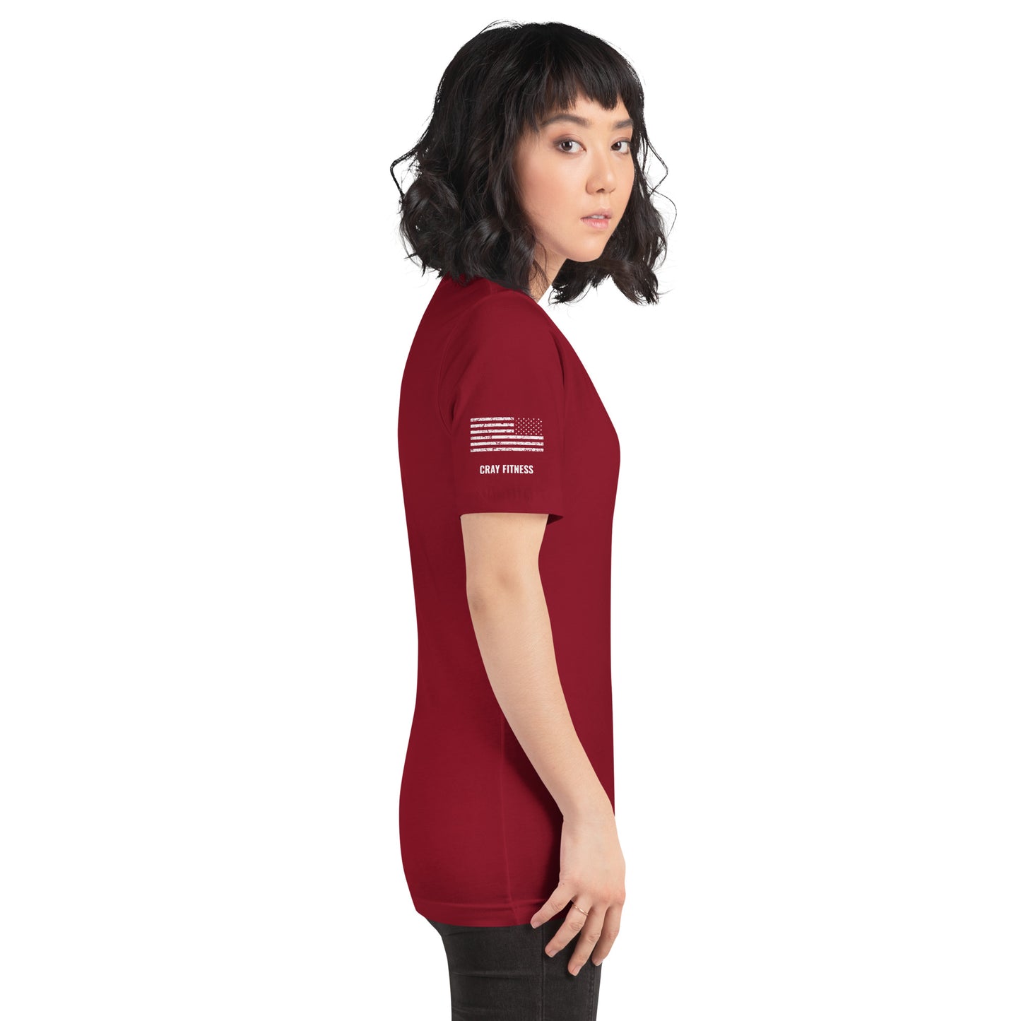 Unisex T-Shirt Assorted Colors with American Flag & Large Logo