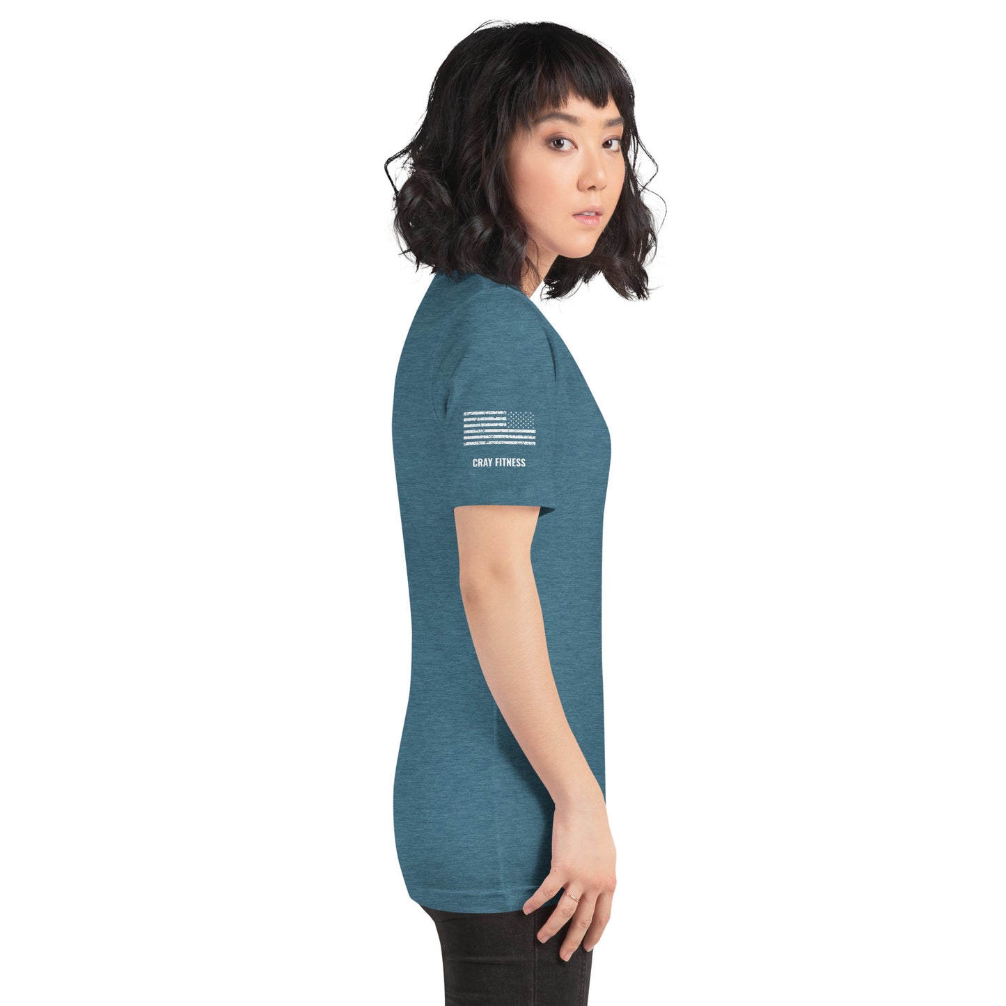 Unisex T-Shirt Assorted Colors with American Flag & Large Logo