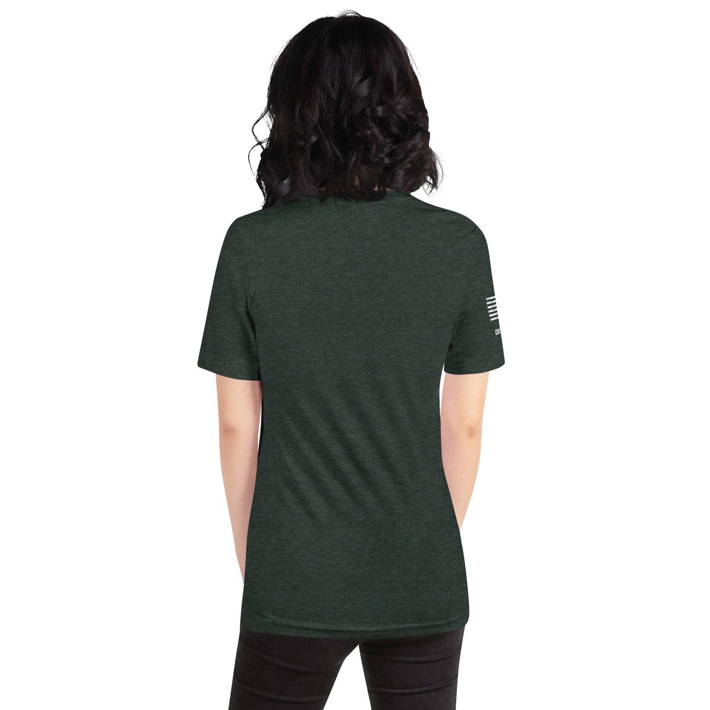 Unisex T-Shirt Assorted Colors with American Flag & Large Logo