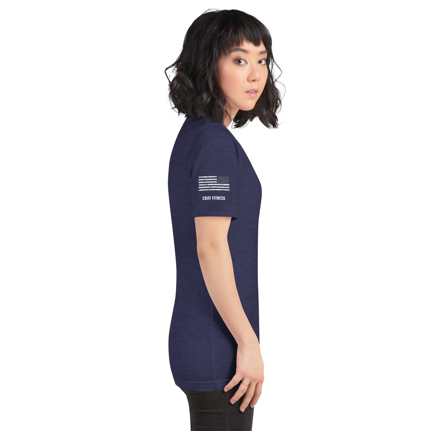 Unisex T-Shirt Assorted Colors with American Flag & Large Logo