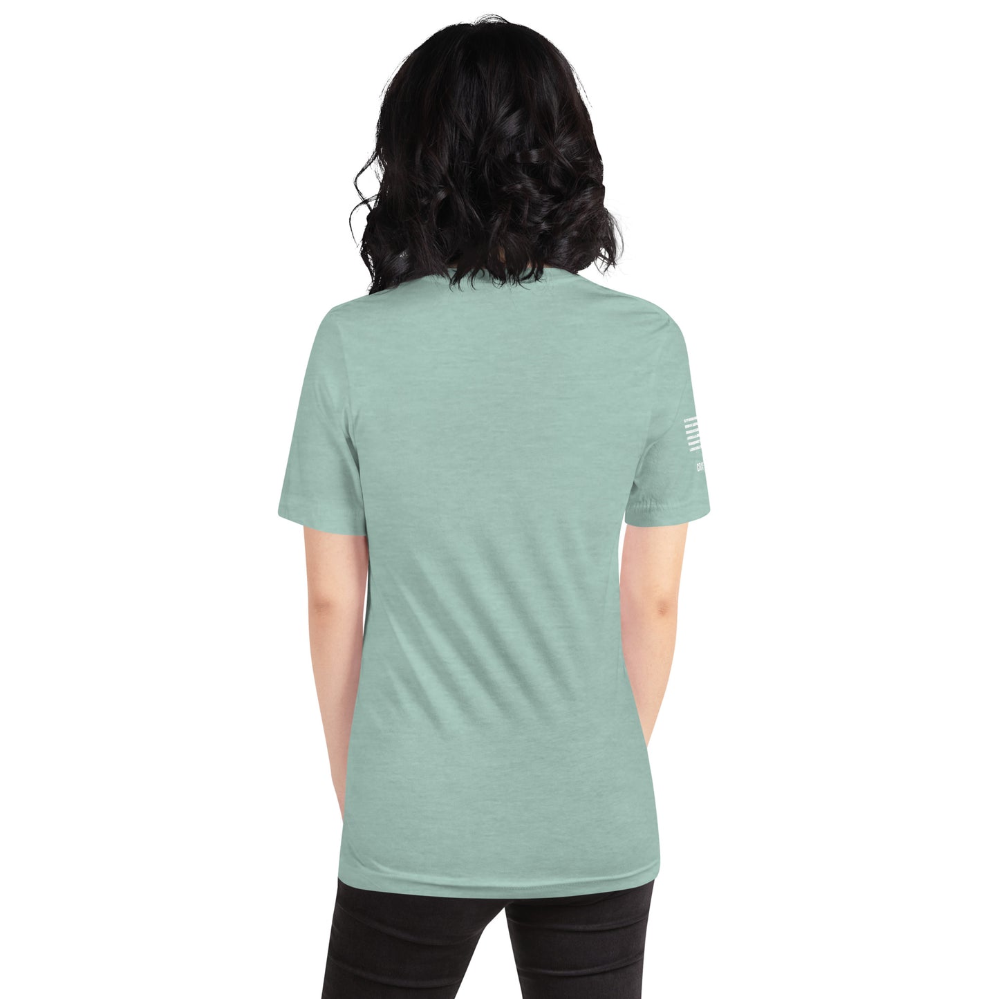 Unisex T-Shirt Assorted Colors with American Flag & Large Logo