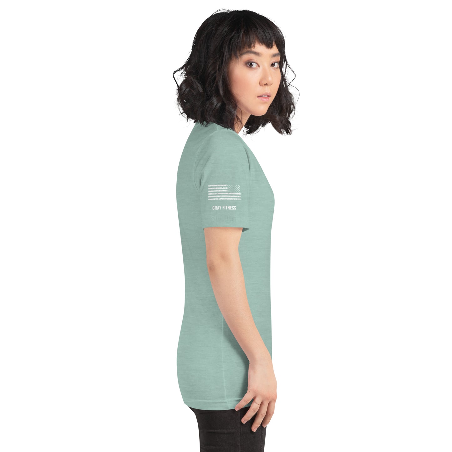 Unisex T-Shirt Assorted Colors with American Flag & Large Logo