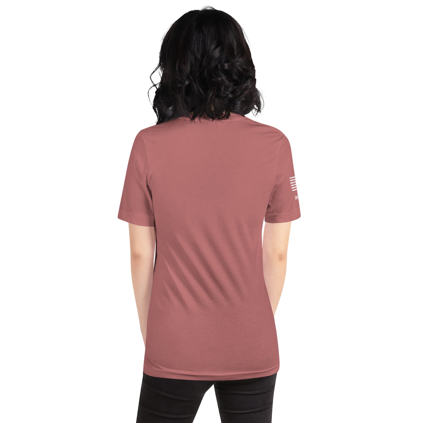 Unisex T-Shirt Assorted Colors with American Flag & Large Logo