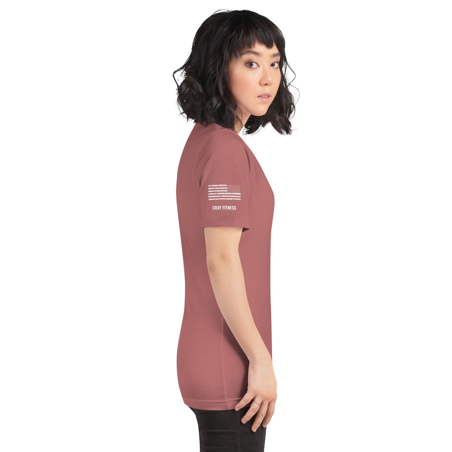 Unisex T-Shirt Assorted Colors with American Flag & Large Logo