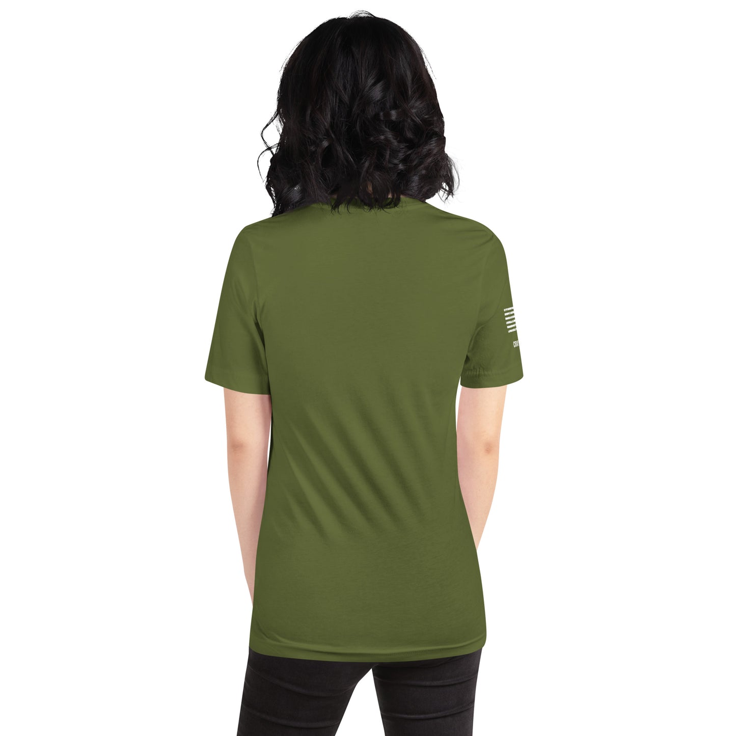 Unisex T-Shirt Assorted Colors with American Flag & Large Logo
