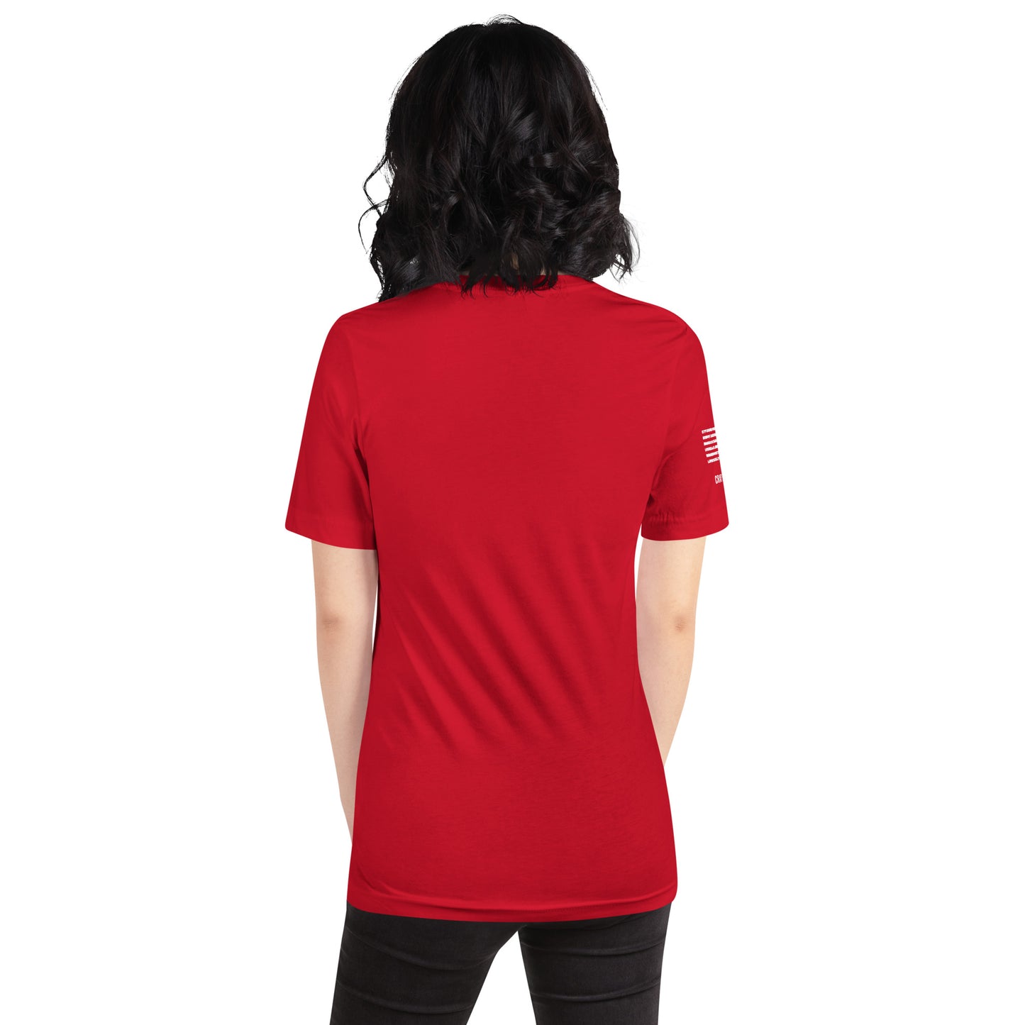 Unisex T-Shirt Assorted Colors with American Flag & Large Logo