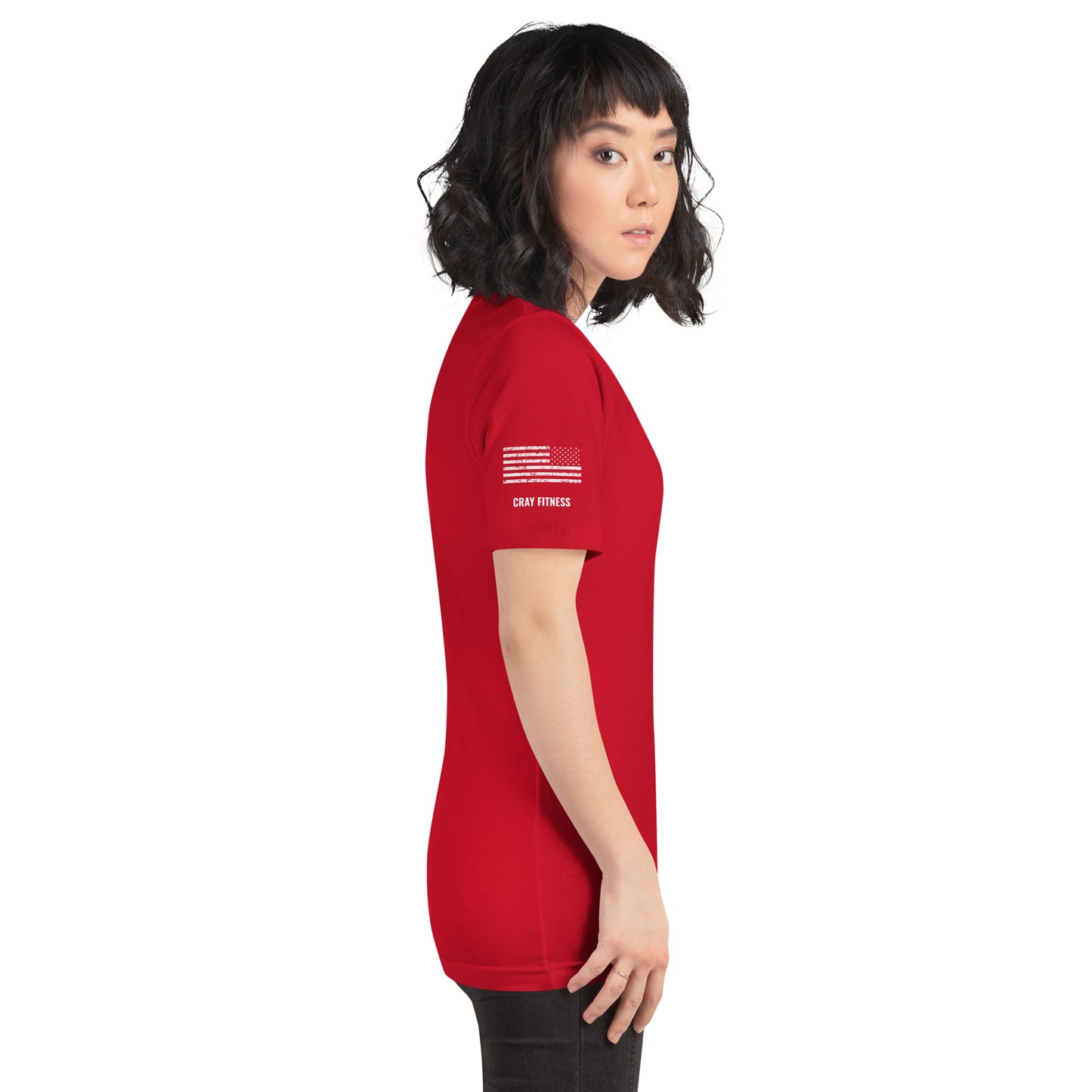Unisex T-Shirt Assorted Colors with American Flag & Large Logo