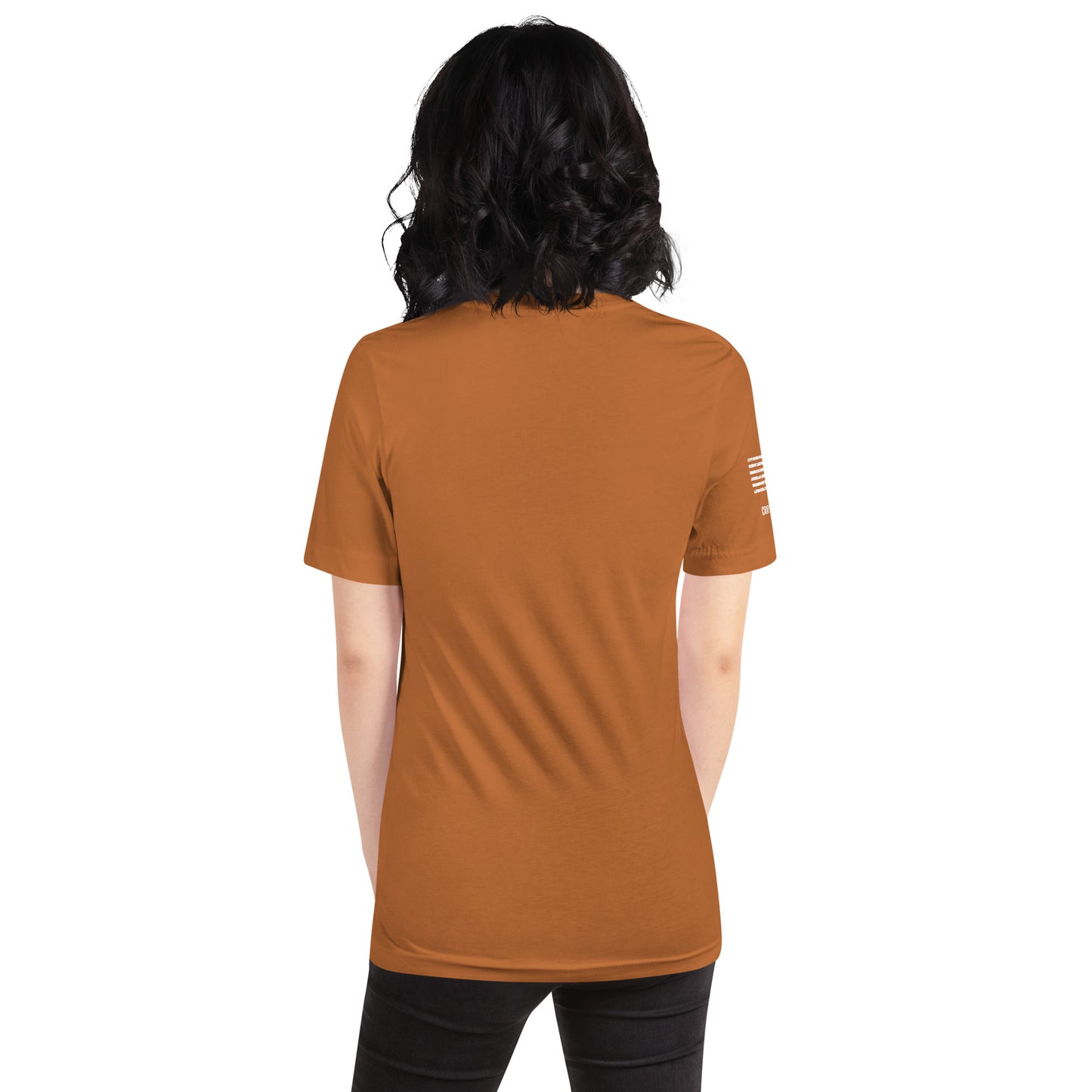 Unisex T-Shirt Assorted Colors with American Flag & Large Logo