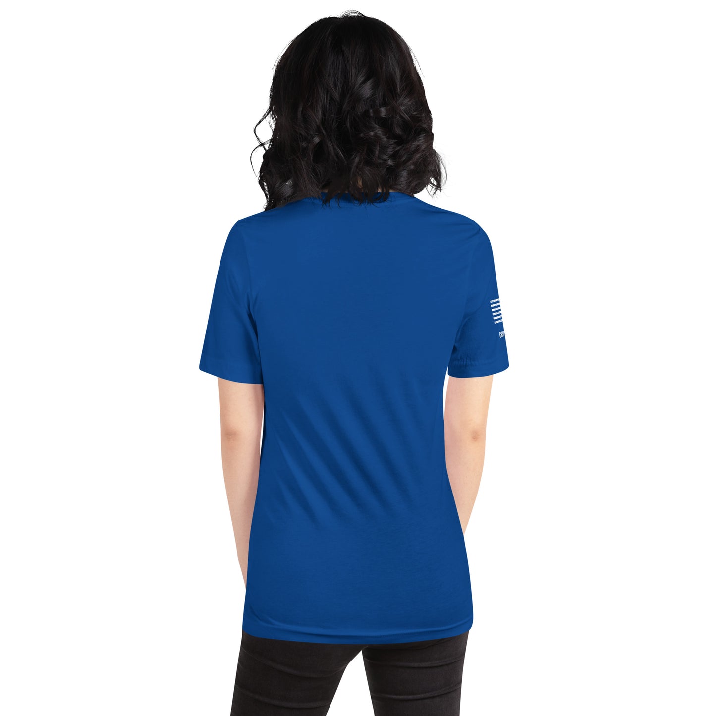 Unisex T-Shirt Assorted Colors with American Flag & Large Logo