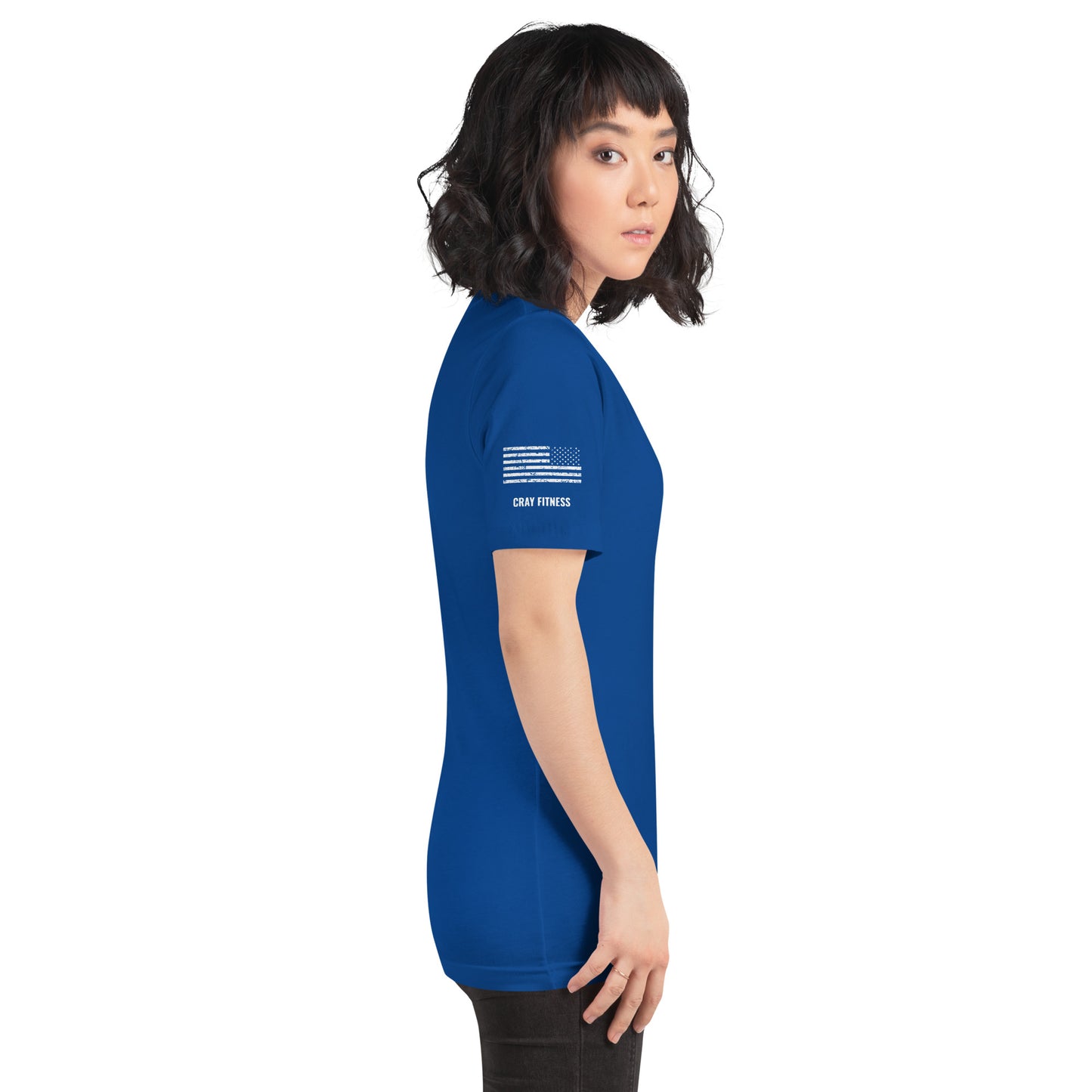 Unisex T-Shirt Assorted Colors with American Flag & Large Logo