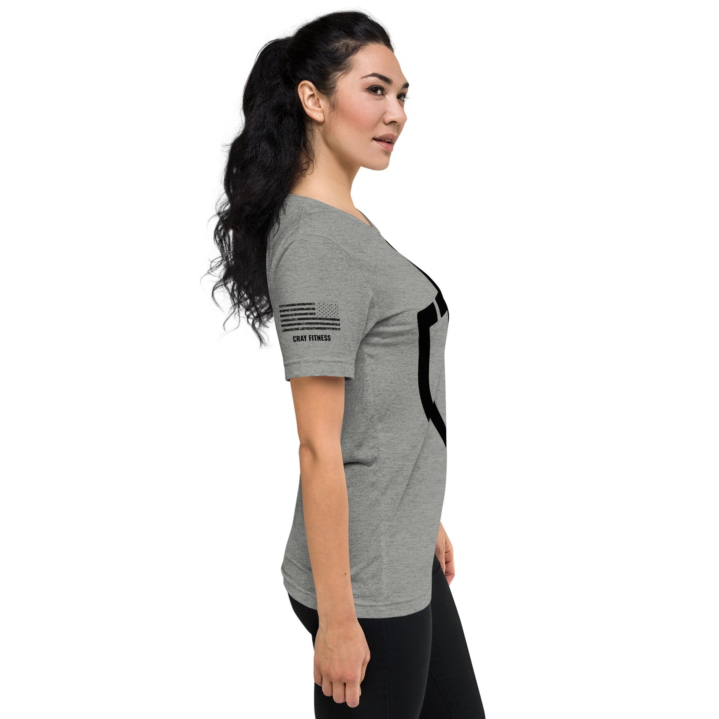 Unisex Tri-Blend Assorted Color T-shirt w/ American Flag