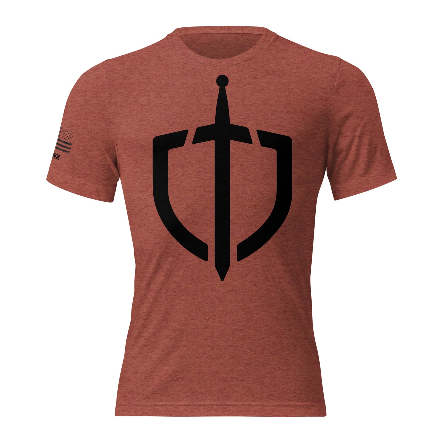 Unisex Tri-Blend Assorted Color T-shirt w/ American Flag