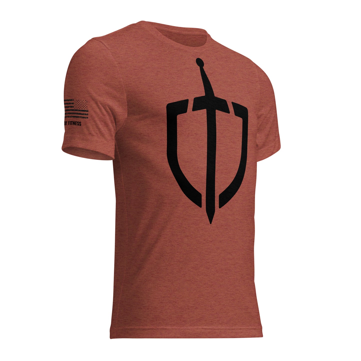 Unisex Tri-Blend Assorted Color T-shirt w/ American Flag