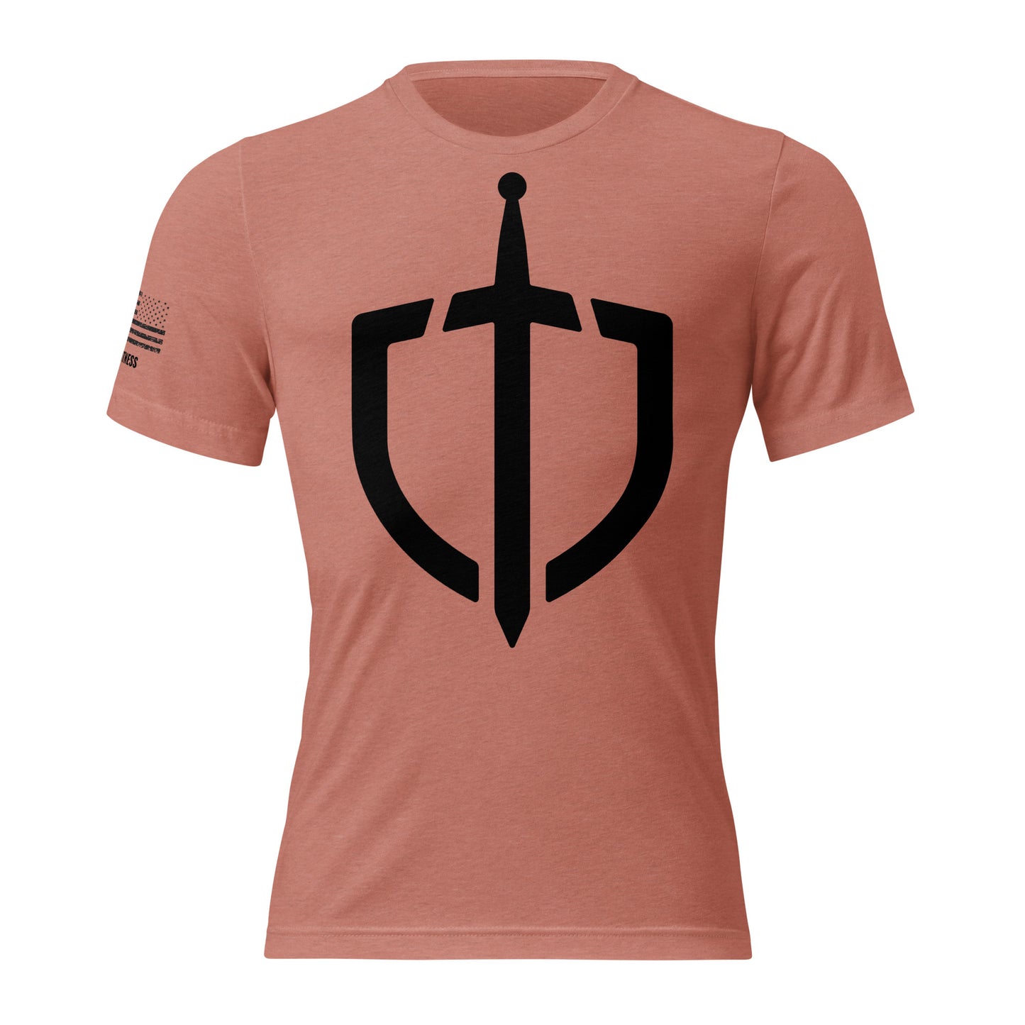 Unisex Tri-Blend Assorted Color T-shirt w/ American Flag
