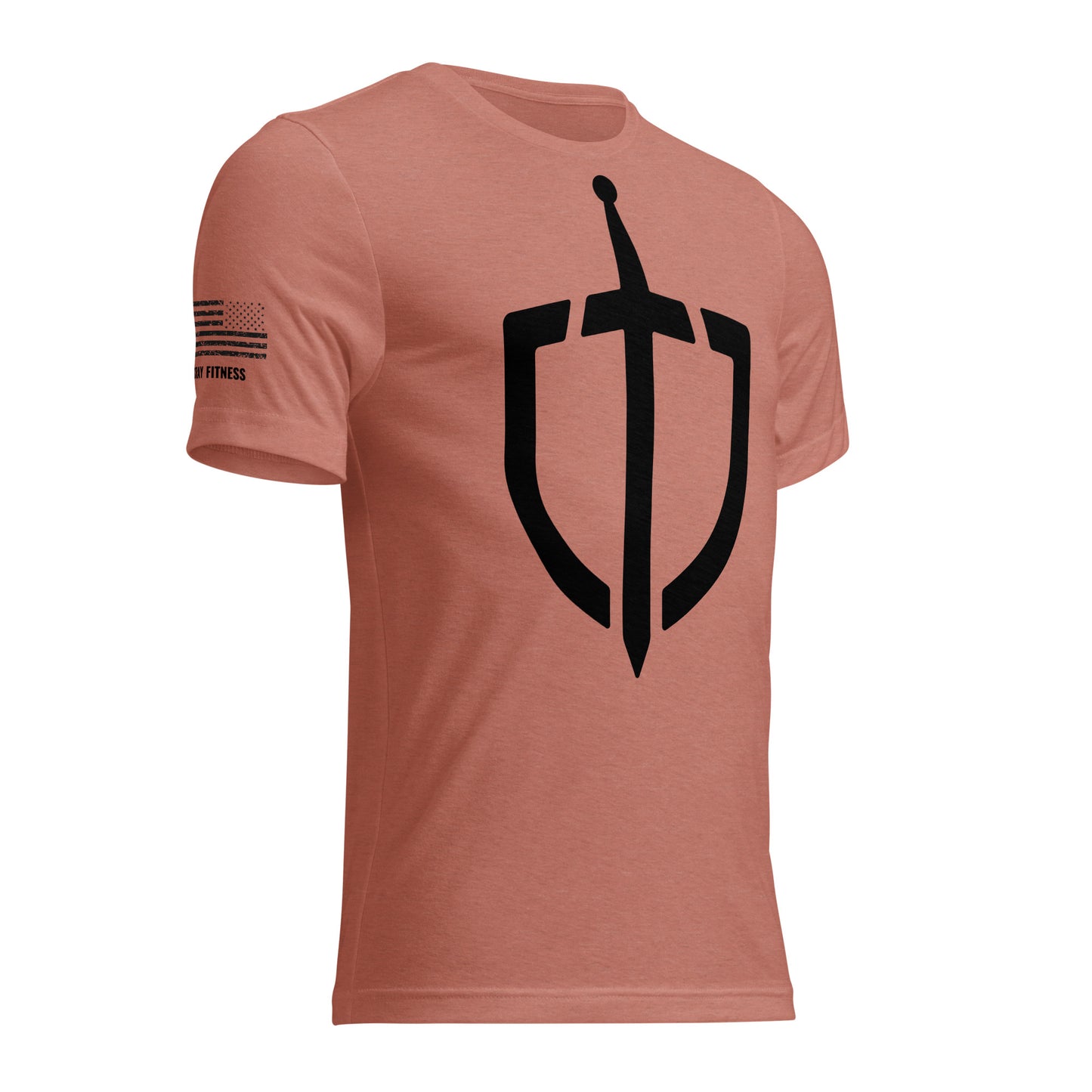 Unisex Tri-Blend Assorted Color T-shirt w/ American Flag