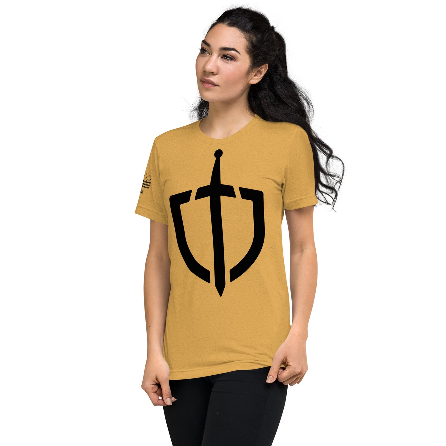 Unisex Tri-Blend Assorted Color T-shirt w/ American Flag
