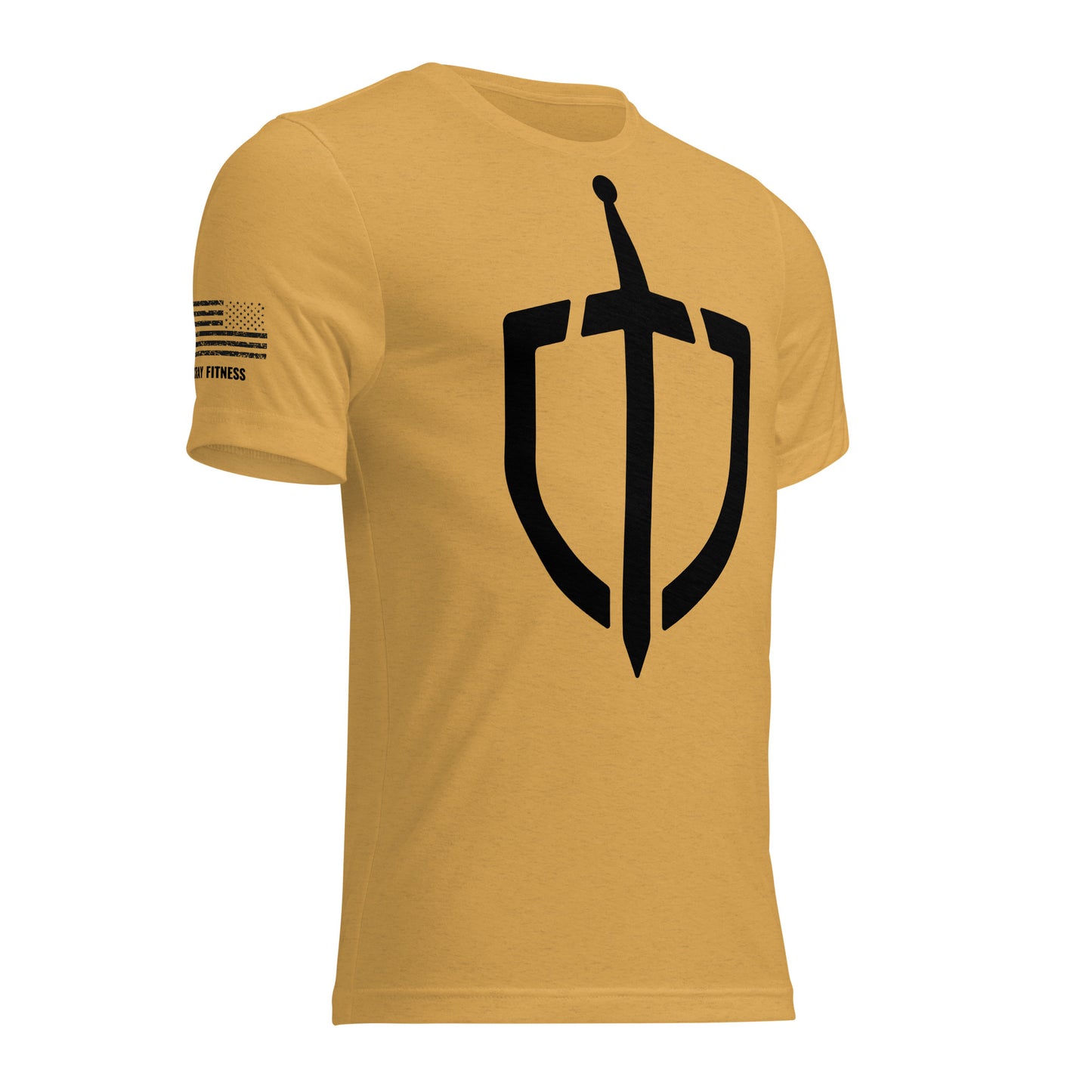 Unisex Tri-Blend Assorted Color T-shirt w/ American Flag