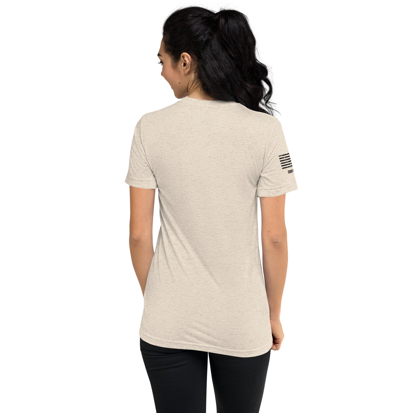 Unisex Tri-Blend Assorted Color T-shirt w/ American Flag