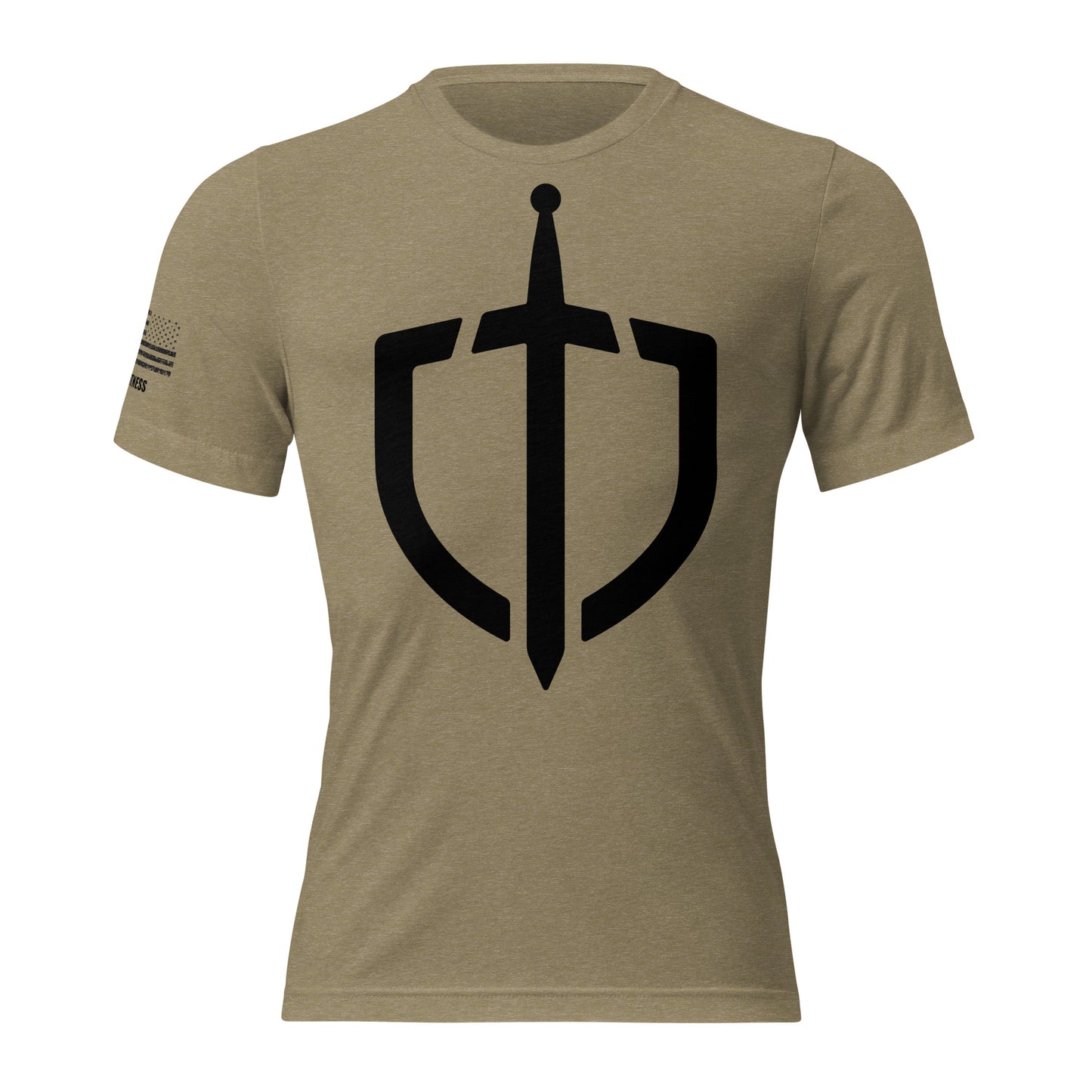 Unisex Tri-Blend Assorted Color T-shirt w/ American Flag