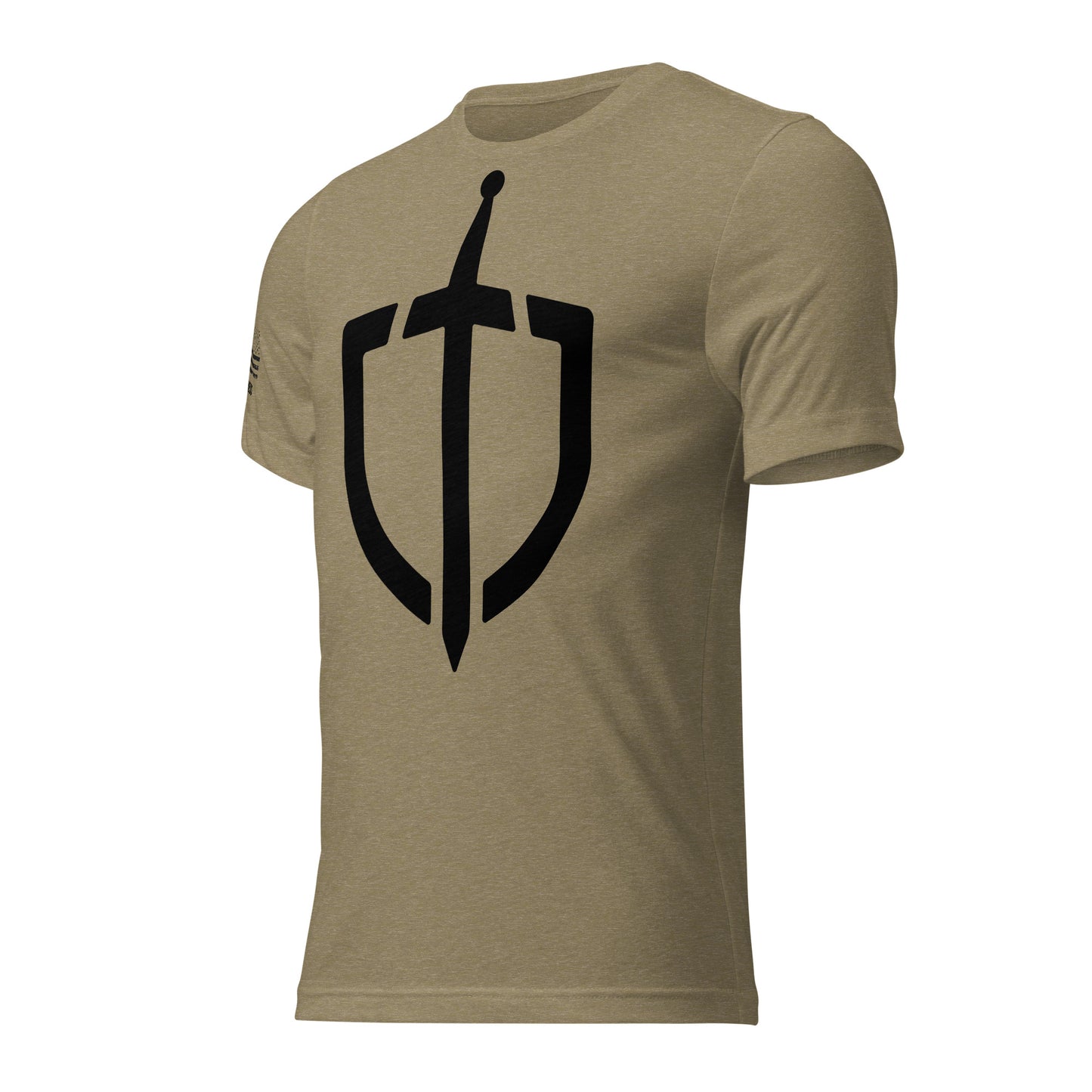 Unisex Tri-Blend Assorted Color T-shirt w/ American Flag