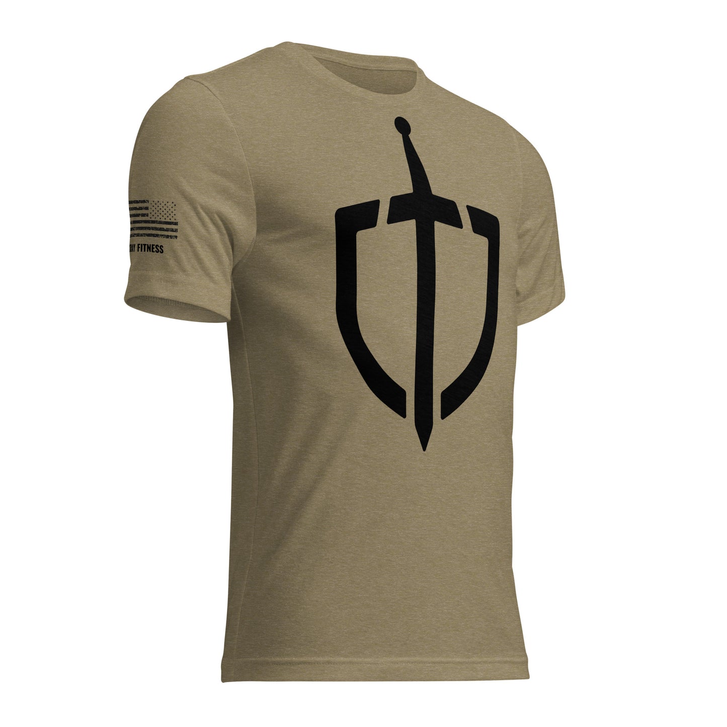 Unisex Tri-Blend Assorted Color T-shirt w/ American Flag