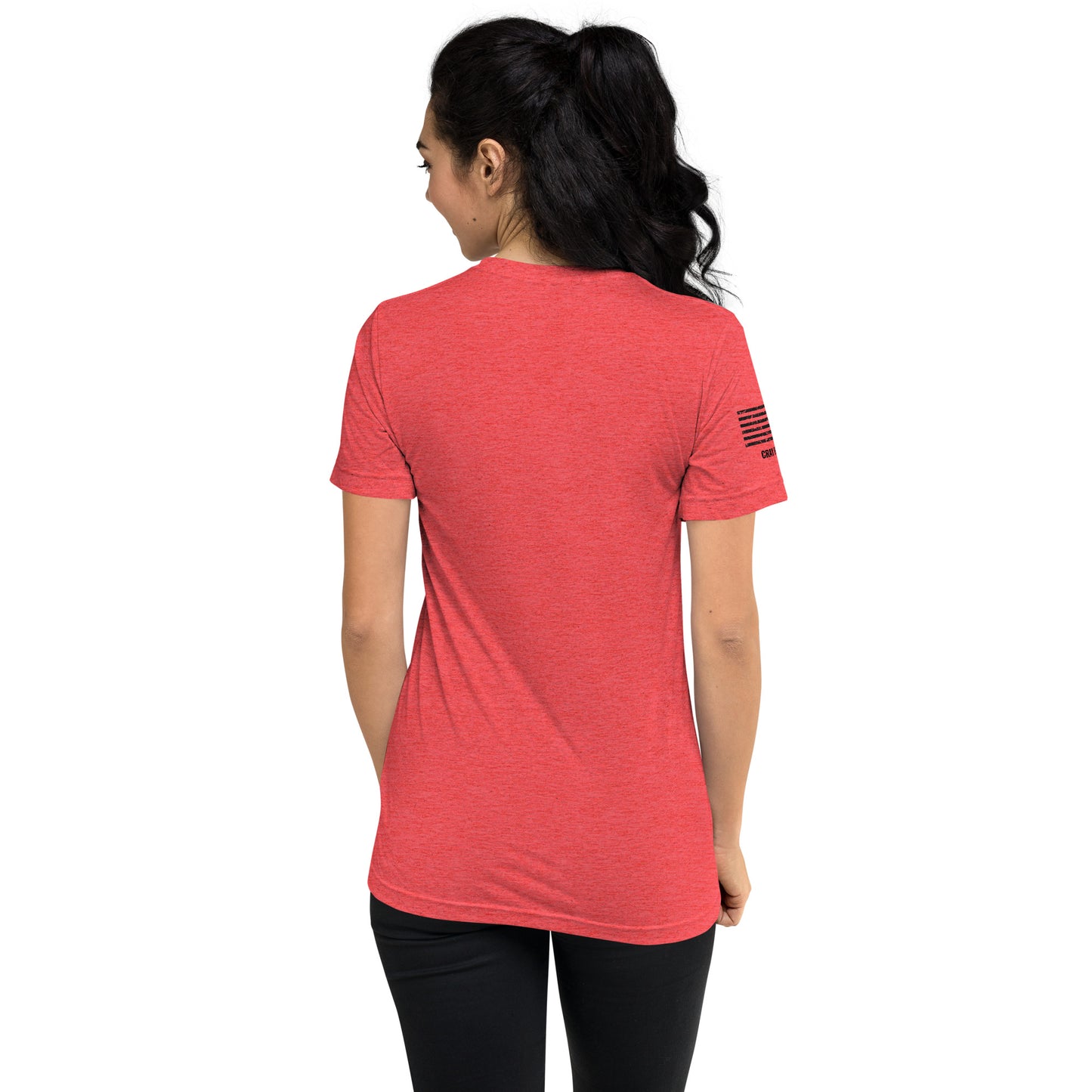 Unisex Tri-Blend Assorted Color T-shirt w/ American Flag
