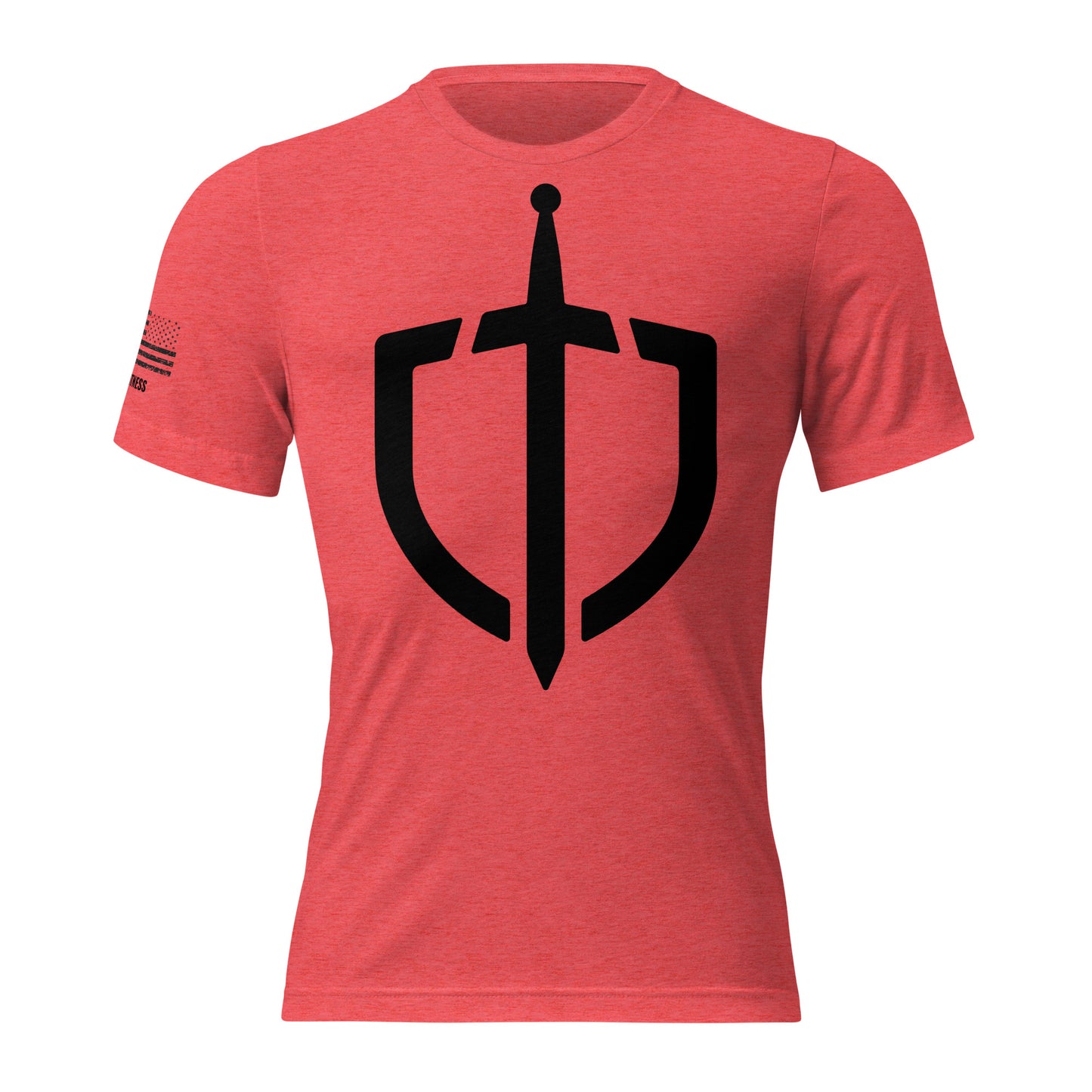 Unisex Tri-Blend Assorted Color T-shirt w/ American Flag