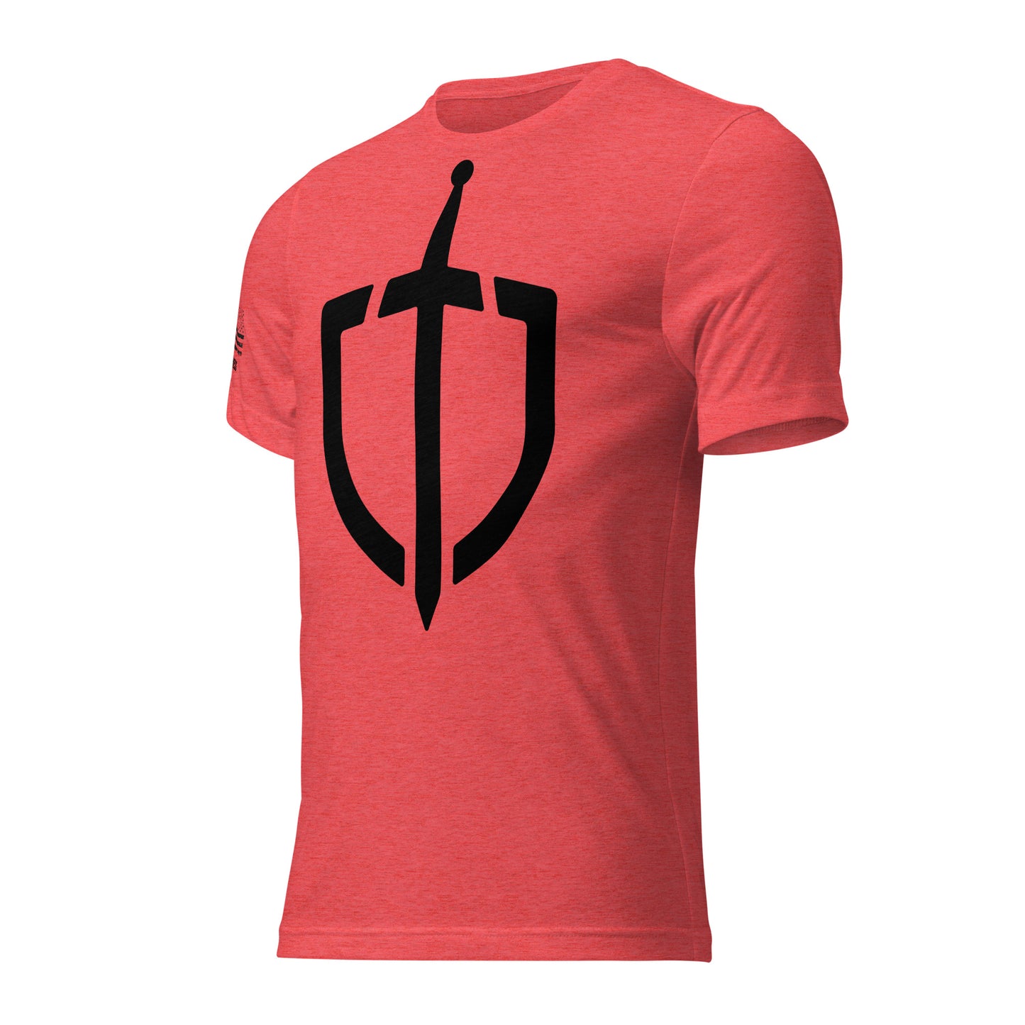 Unisex Tri-Blend Assorted Color T-shirt w/ American Flag
