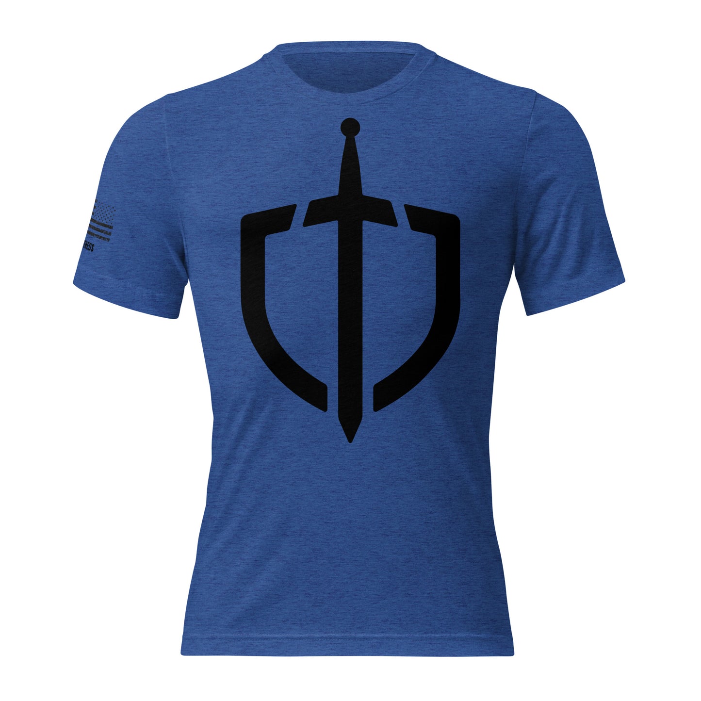 Unisex Tri-Blend Assorted Color T-shirt w/ American Flag