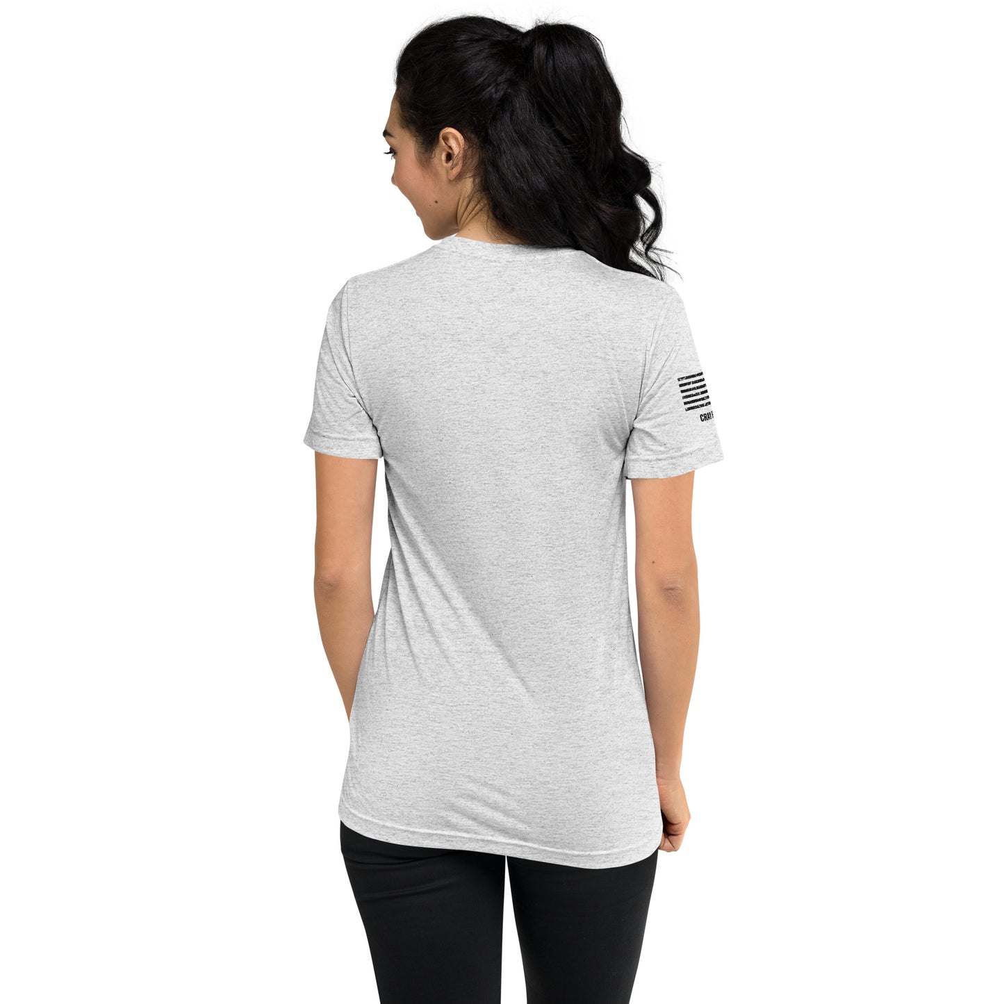 Unisex Tri-Blend Assorted Color T-shirt w/ American Flag