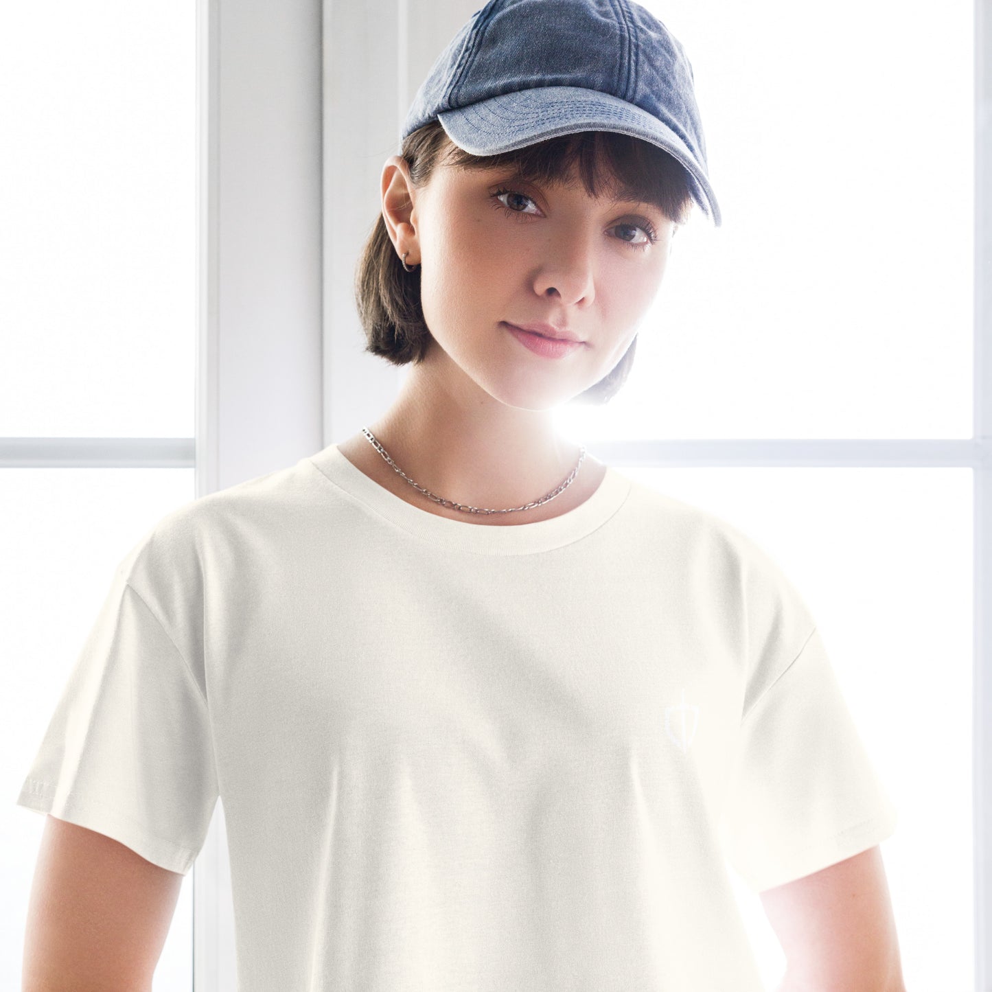 Women’s crop top (Assorted Color) with White Logo