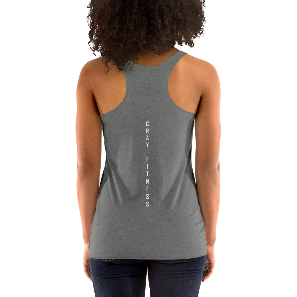 Racerback Tank with White Logo