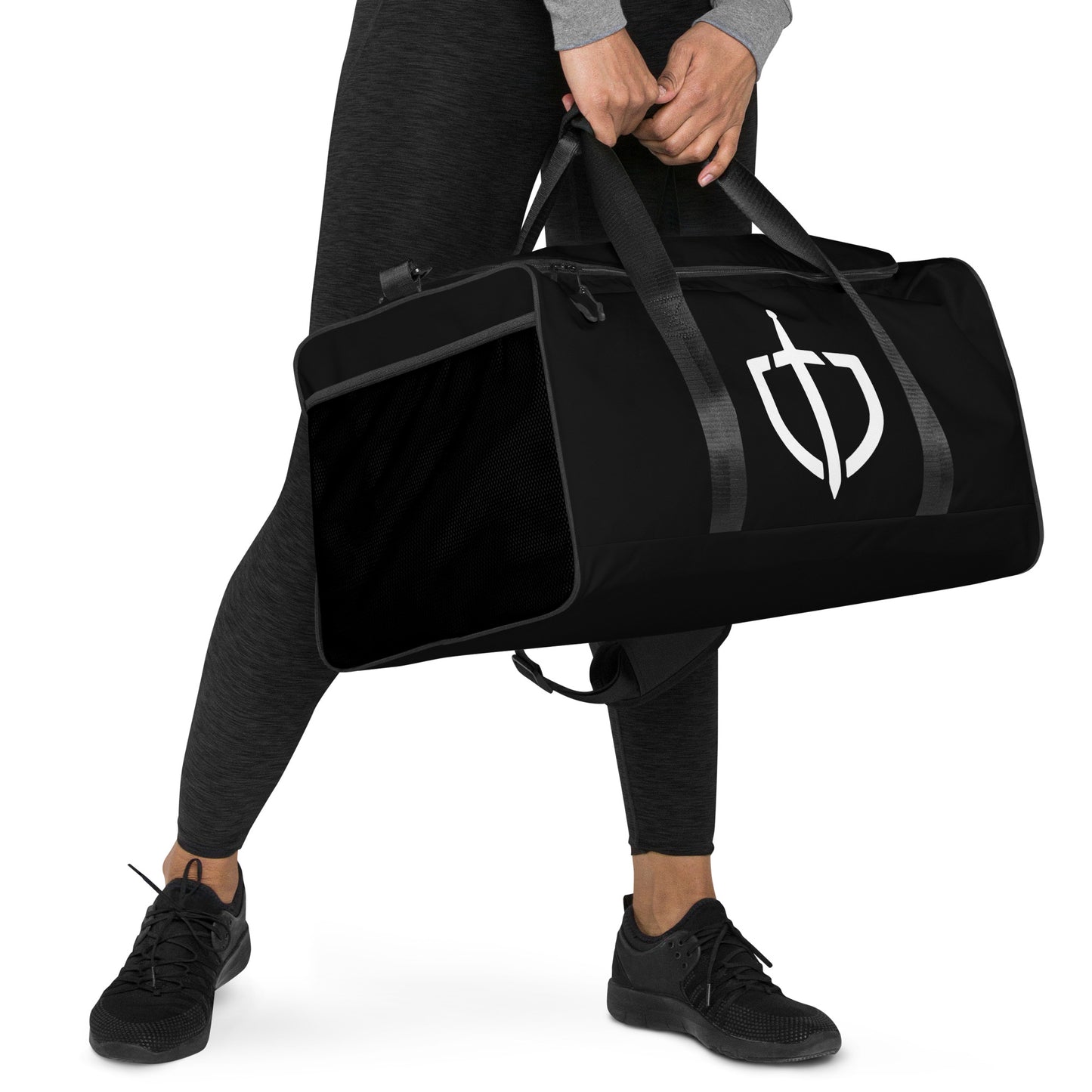 Duffle Bag with White Logo