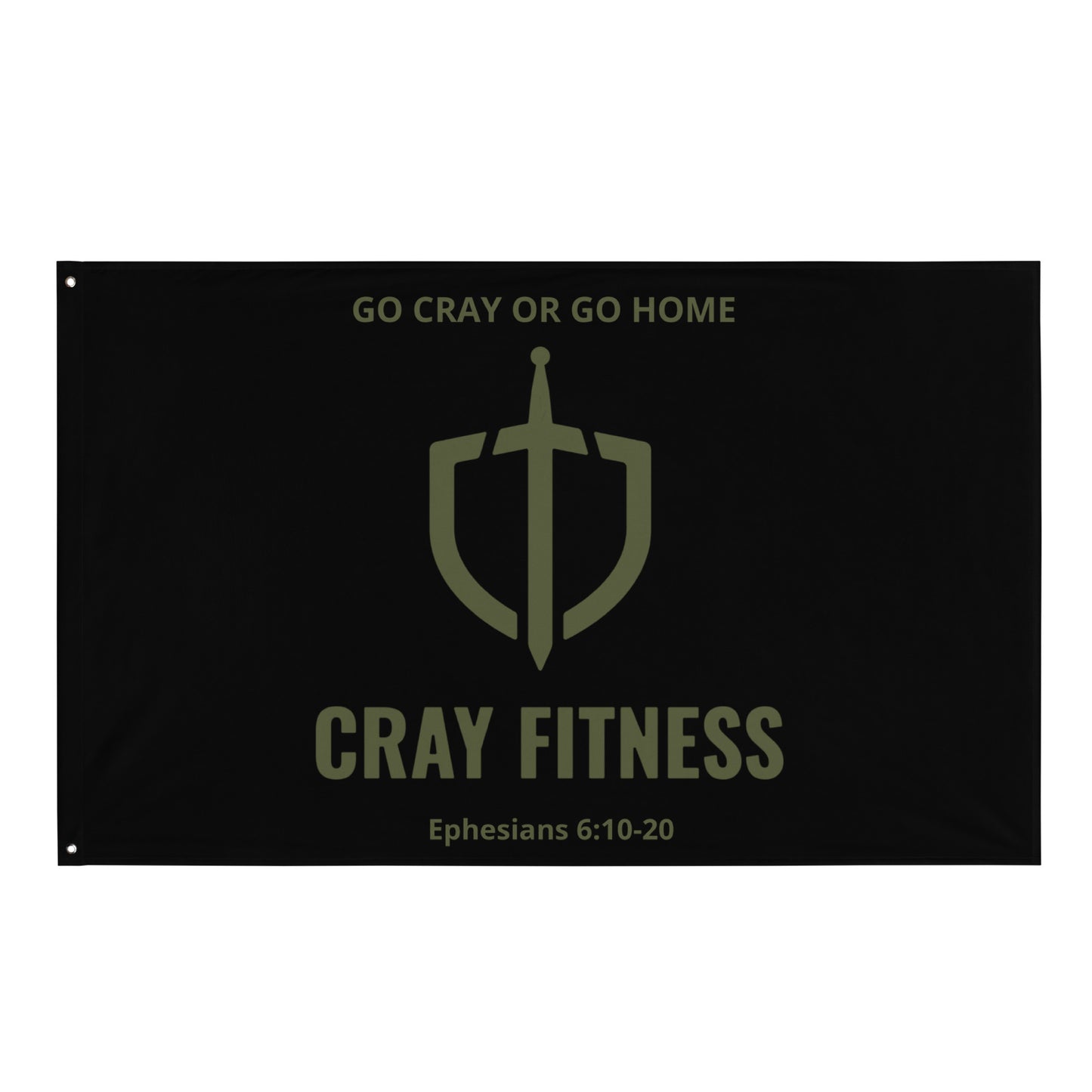 Cray Fitness Flag (Go Cray or Go Home)