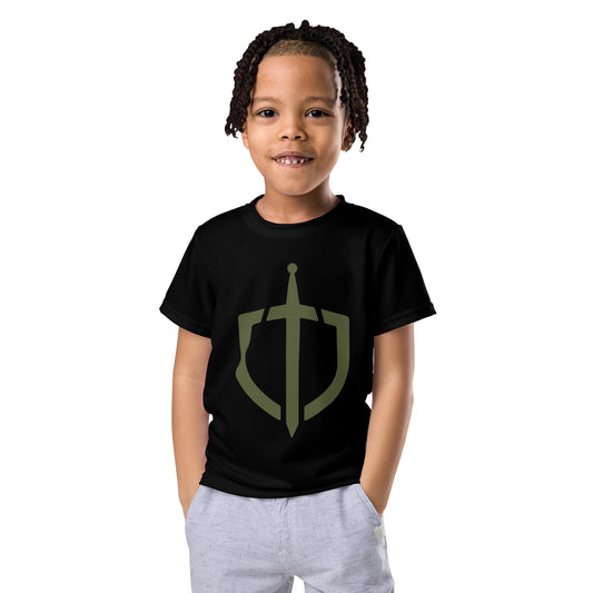 Premium Unisex Kids Crew Neck Black T-Shirt