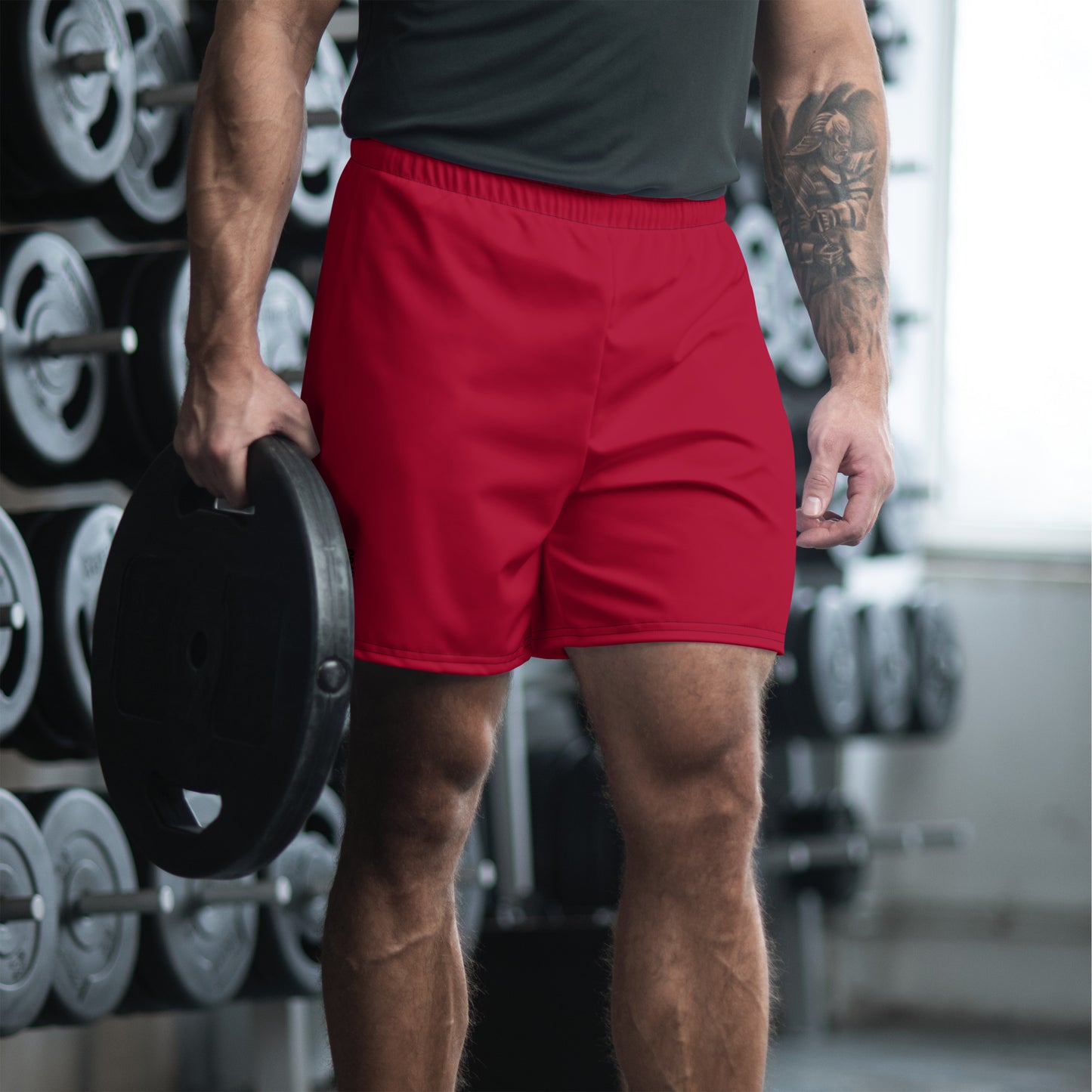 Athletic Shorts with Black Logo