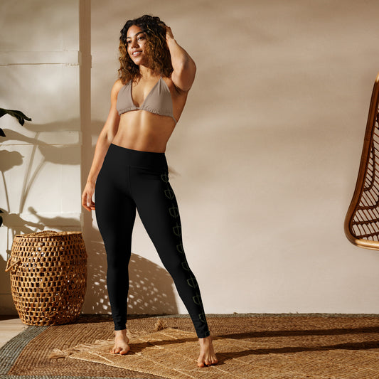 Yoga Leggings with Olive Logo