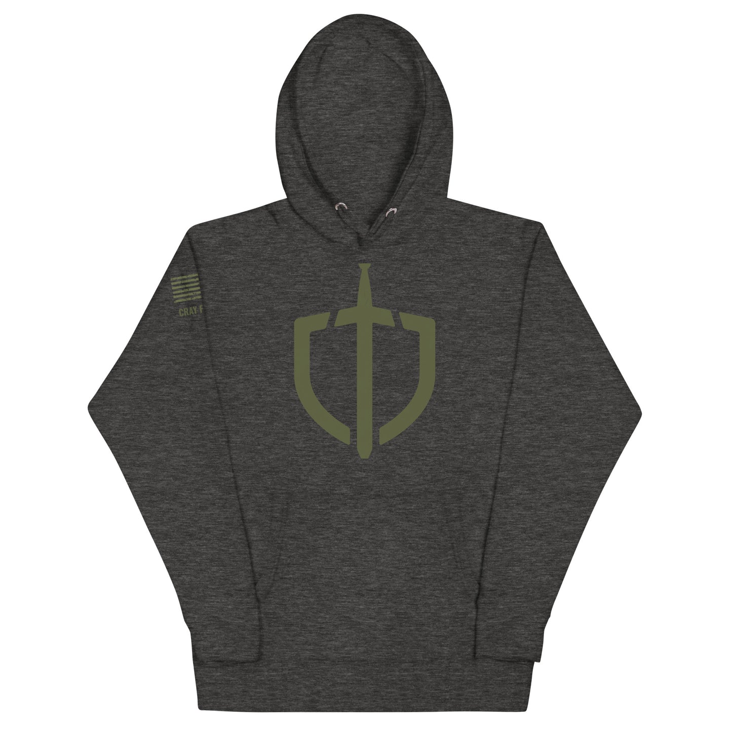 Unisex Hoodie in Assorted Colors w/American Flag & Olive Logo